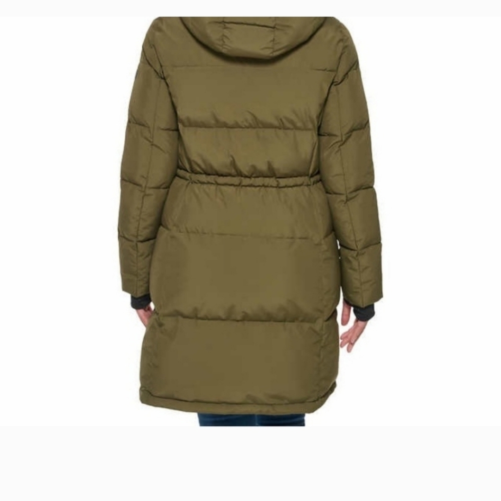 DKNY Ladies' Puffer Jacket ; green nwt - Picture 3 of 7